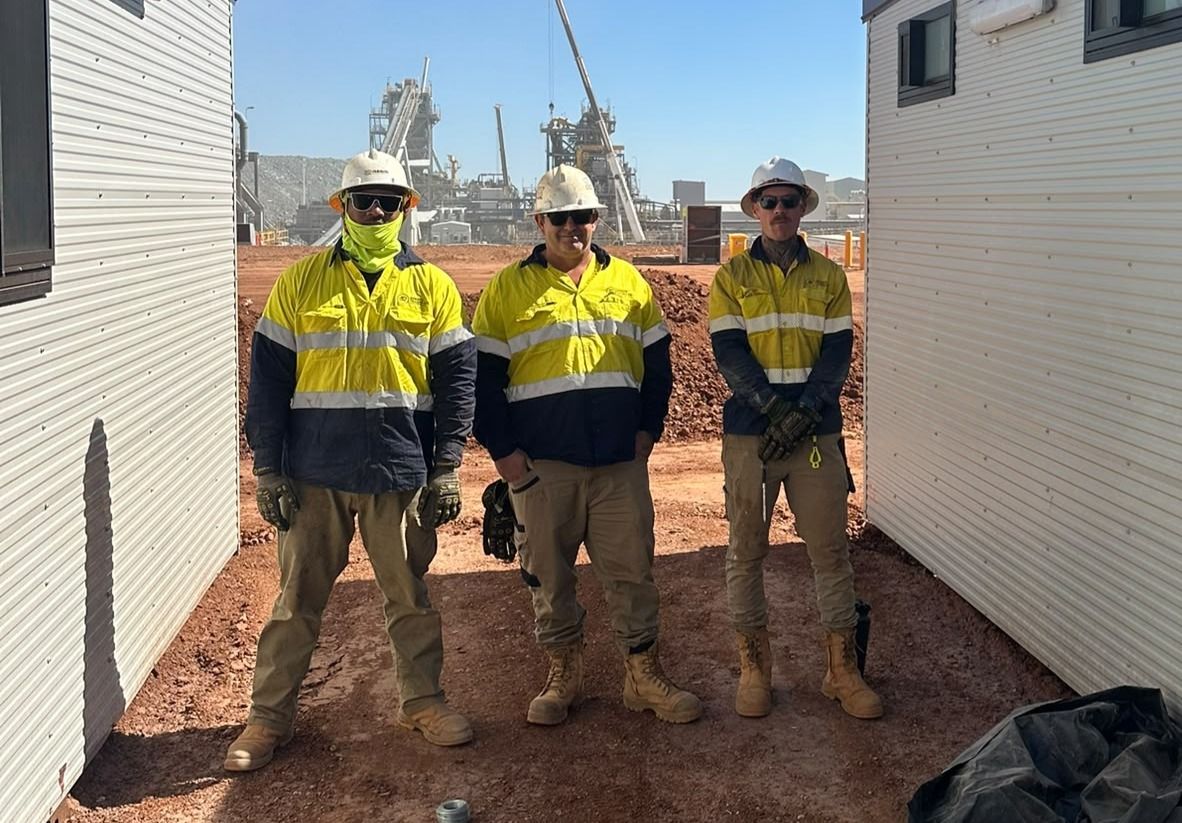 RTC crew on site during a modular installation